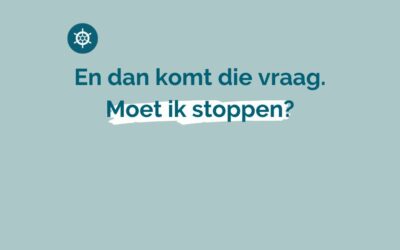 Je weet dat het niet werkt, Maar stoppen is geen optie.
